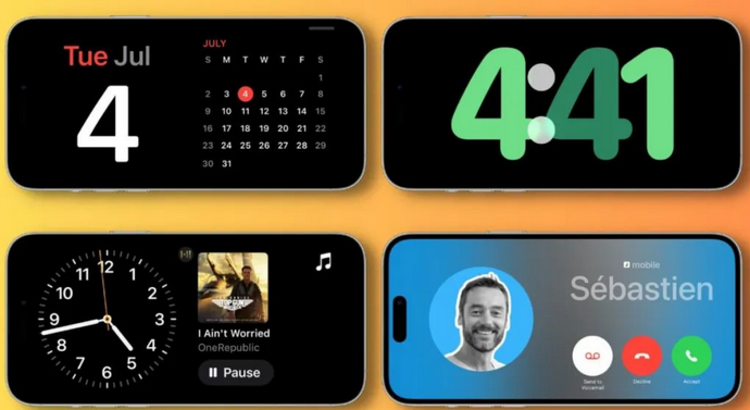 三道镇苹果手机维修分享iOS17横屏充电待机显示有什么好处 